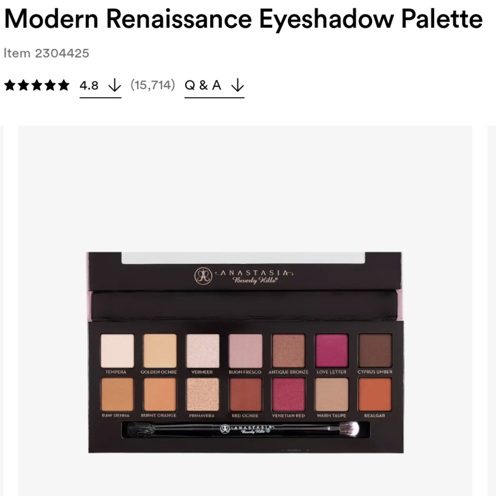 Modern Renaissance Palette